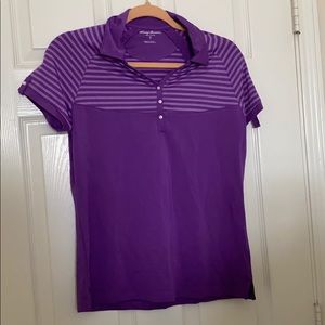 Purple golf polo
